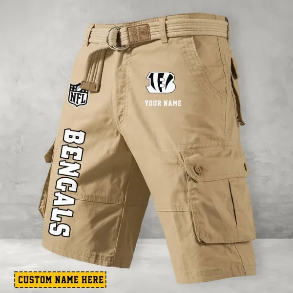 Cincinnati Bengals Men Button Cargo Shorts style 2025 ANZ-S9CSBT126 - Image 5
