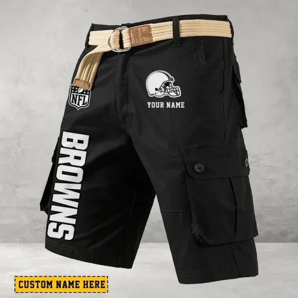 Cleveland Browns Men Button Cargo Shorts style 2025 ANZ-S9CSBT127 - Image 5