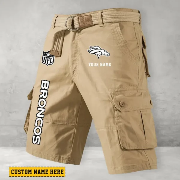 Denver Broncos Men Button Cargo Shorts style 2025 ANZ-S9CSBT129 - Image 2
