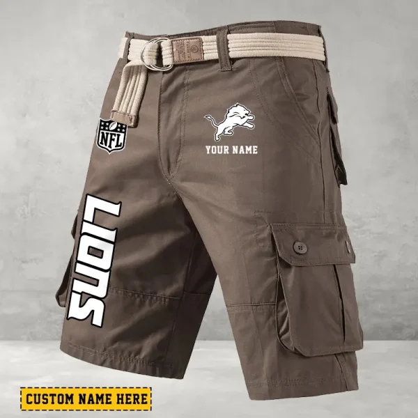 Detroit Lions Men Button Cargo Shorts style 2025 ANZ-S9CSBT130 - Image 3