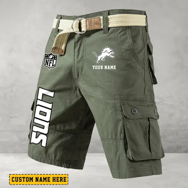 Detroit Lions Men Button Cargo Shorts style 2025 ANZ-S9CSBT130 - Image 4