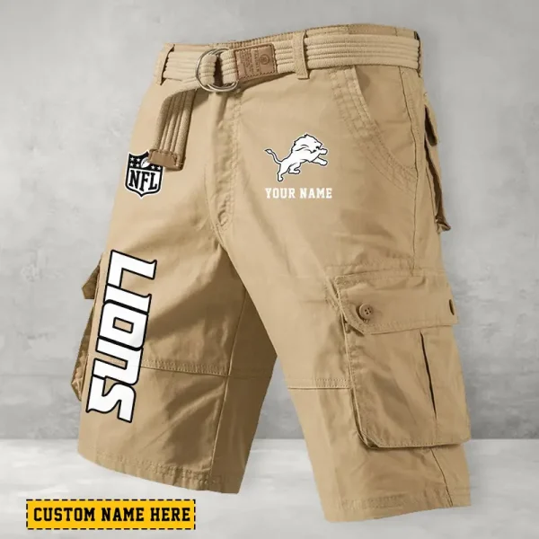 Detroit Lions Men Button Cargo Shorts style 2025 ANZ-S9CSBT130 - Image 5