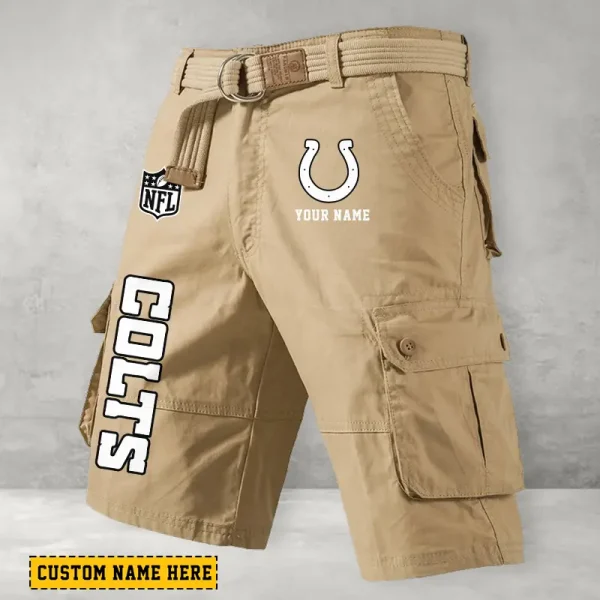 Indianapolis Colts Men Button Cargo Shorts style 2025 ANZ-S9CSBT133 - Image 5