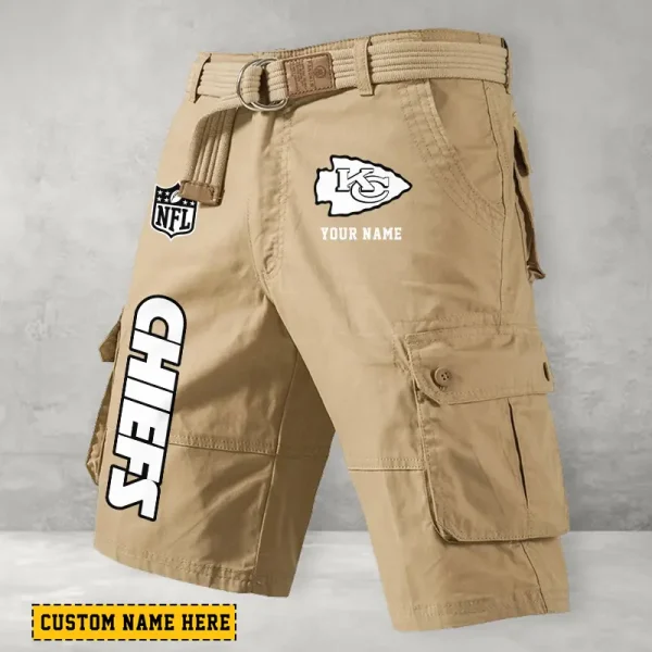 Kansas City Chiefs Men Button Cargo Shorts style 2025 ANZ-S9CSBT135 - Image 2