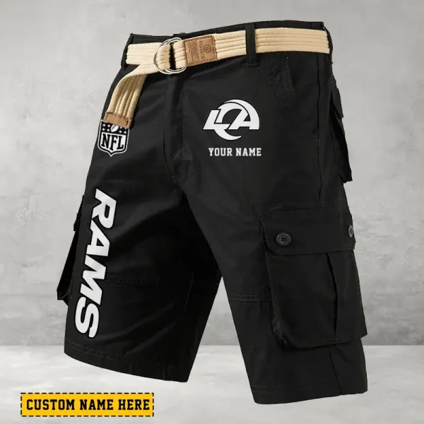 Los Angeles Rams Men Button Cargo Shorts style 2025 ANZ-S9CSBT138