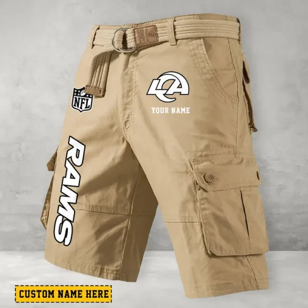 Los Angeles Rams Men Button Cargo Shorts style 2025 ANZ-S9CSBT138 - Image 5