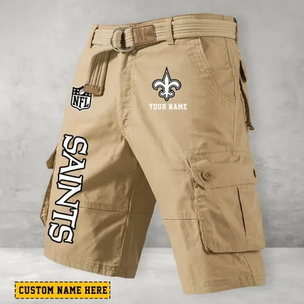 New Orleans Saints Men Button Cargo Shorts style 2025 ANZ-S9CSBT142