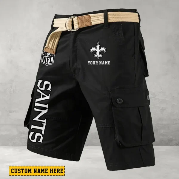 New Orleans Saints Men Button Cargo Shorts style 2025 ANZ-S9CSBT142 - Image 5