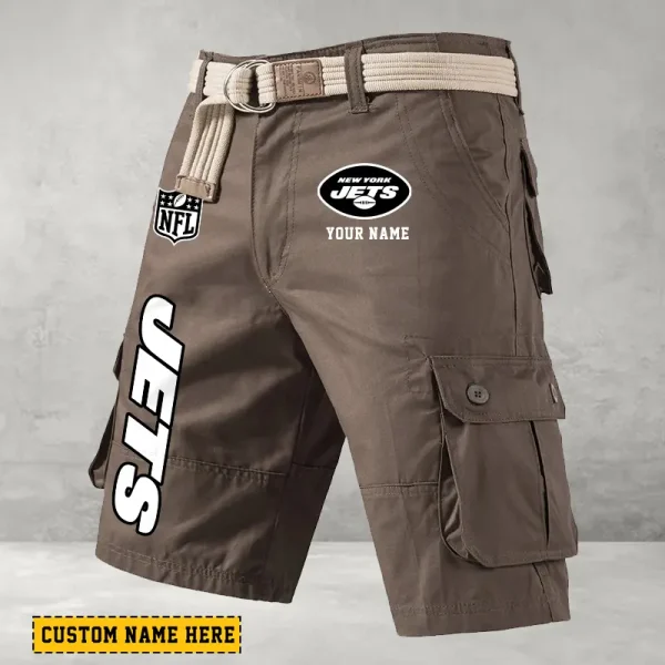 New York Jets Men Button Cargo Shorts style 2025 ANZ-S9CSBT144 - Image 3