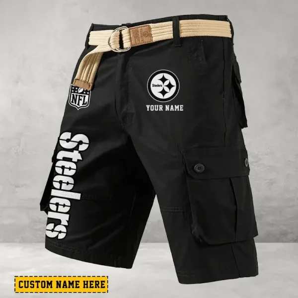 Pittsburgh Steelers Men Button Cargo Shorts style 2025 ANZ-S9CSBT146 - Image 5
