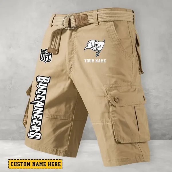 Tampa Bay Buccaneers Men Button Cargo Shorts style 2025 ANZ-S9CSBT149 - Image 5