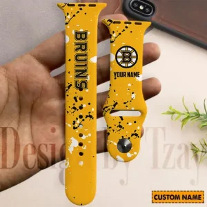 Boston Bruins NHL Limited Edition Apple Watch Band For Fans New 2025 AZAWB162