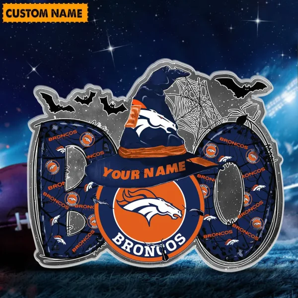 Denver Broncos NFL Boo Spooky Season Personalized Acrylic Block Plaque For Fan - Limited Edition SPTFTAB128