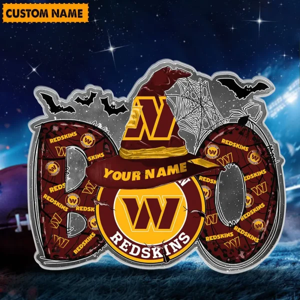 Washington Redskins NFL Boo Spooky Season Personalized Acrylic Block Plaque For Fan - Limited Edition SPTFTAB138