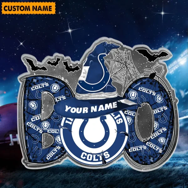 Indianapolis Colts NFL Boo Spooky Season Personalized Acrylic Block Plaque For Fan - Limited Edition SPTFTAB145