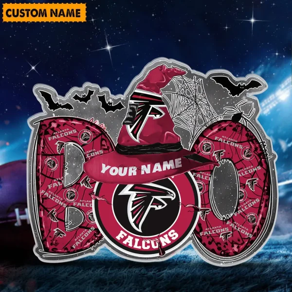 Atlanta Falcons NFL Boo Spooky Season Personalized Acrylic Block Plaque For Fan - Limited Edition SPTFTAB148