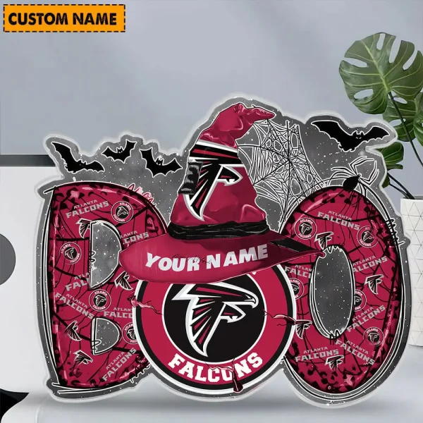 Atlanta Falcons NFL Boo Spooky Season Personalized Acrylic Block Plaque For Fan - Limited Edition SPTFTAB148 - Image 2