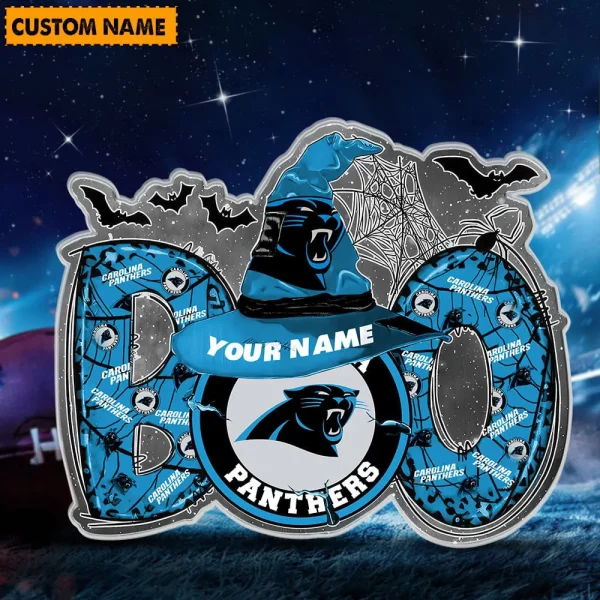 Carolina Panthers NFL Boo Spooky Season Personalized Acrylic Block Plaque For Fan - Limited Edition SPTFTAB150
