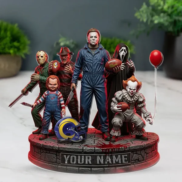 Los Angeles Rams Horror Movie Fan NFL Personalized Acrylic Block Plaque Halloween Gift For Fan - Limited Edition SPTFTAB200 - Image 4