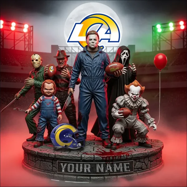 Los Angeles Rams Horror Movie Fan NFL Personalized Acrylic Block Plaque Halloween Gift For Fan - Limited Edition SPTFTAB200