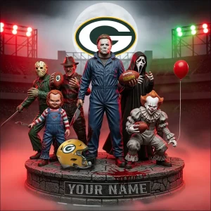 Green Bay Packers Horror Movie Fan NFL Personalized Acrylic Block Plaque Halloween Gift For Fan - Limited Edition SPTFTAB206