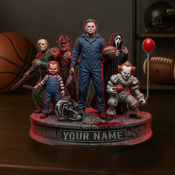 Atlanta Falcons Horror Movie Fan NFL Personalized Acrylic Block Plaque Halloween Gift For Fan - Limited Edition SPTFTAB207 - Image 3