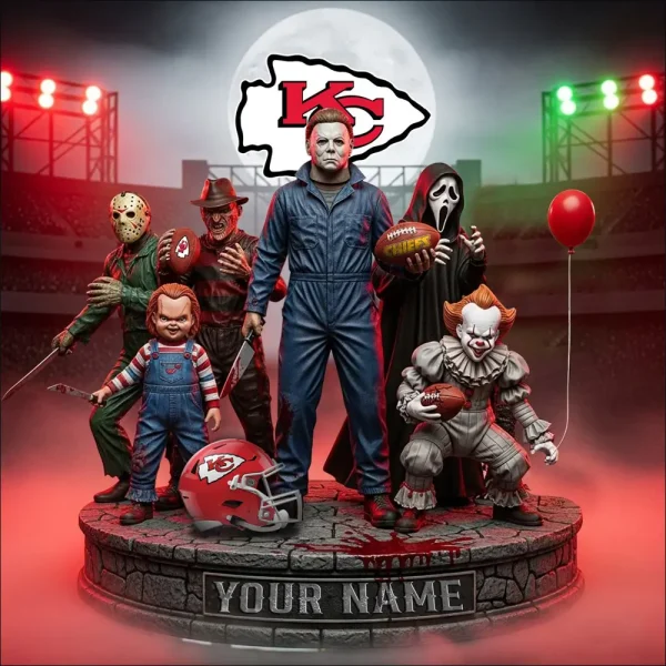 Kansas City Chiefs Horror Movie Fan NFL Personalized Acrylic Block Plaque Halloween Gift For Fan - Limited Edition SPTFTAB212