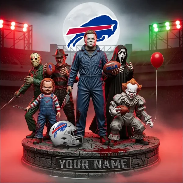 Buffalo Bills Horror Movie Fan NFL Personalized Acrylic Block Plaque Halloween Gift For Fan - Limited Edition SPTFTAB218