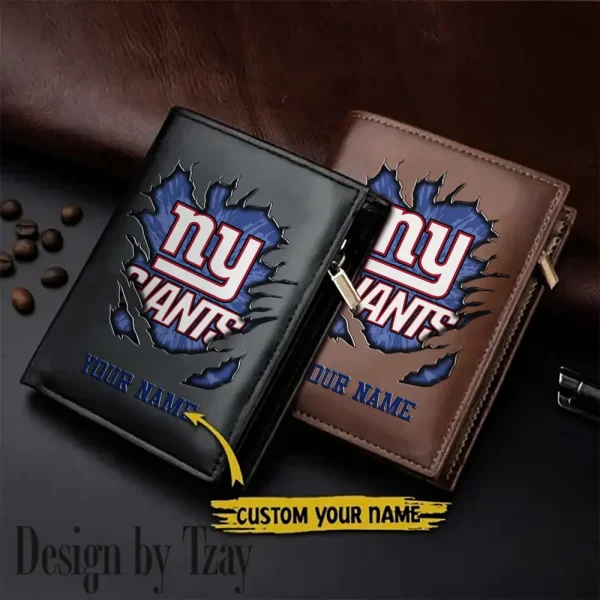 New York Giants Men Wallet Pu Leather Gift Purse SPTLVW1106