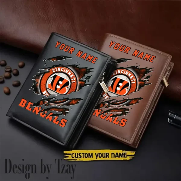 Cincinnati Bengals Men Wallet Pu Leather Gift Purse SPTLVW1153