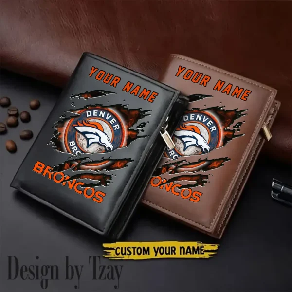 Denver Broncos Men Wallet Pu Leather Gift Purse SPTLVW1156