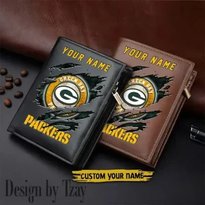 Green Bay Packers Men Wallet Pu Leather Gift Purse SPTLVW1158