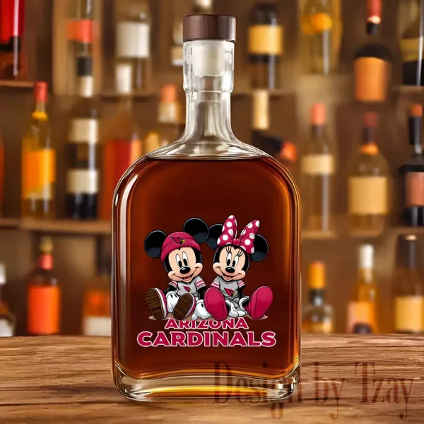 Arizona Cardinals NFL Personalized Whiskey Bottle New 2025 SPTWHBL033