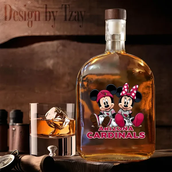 Arizona Cardinals NFL Personalized Whiskey Bottle New 2025 SPTWHBL033 - Image 3