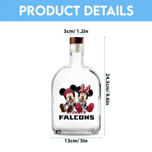 Alternative view of Atlanta Falcons NFL Personalized Whiskey Bottle New 2025 SPTWHBL034