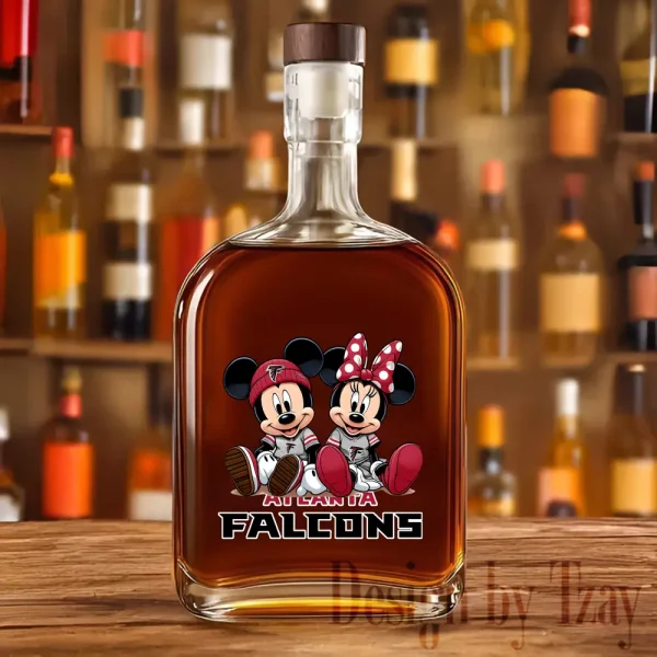 Atlanta Falcons NFL Personalized Whiskey Bottle New 2025 SPTWHBL034