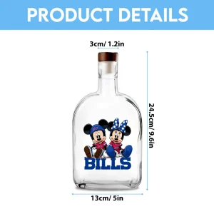 Alternative view of Buffalo Bills NFL Personalized Whiskey Bottle New 2025 SPTWHBL036