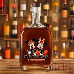 Cincinnati Bengals NFL Personalized Whiskey Bottle New 2025 SPTWHBL039