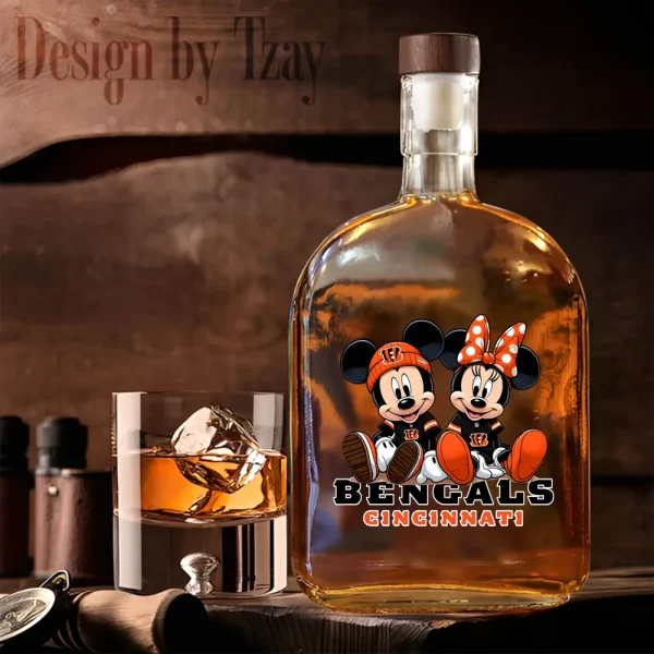 Cincinnati Bengals NFL Personalized Whiskey Bottle New 2025 SPTWHBL039 - Image 3