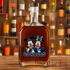 Dallas Cowboys NFL Personalized Whiskey Bottle New 2025 SPTWHBL041