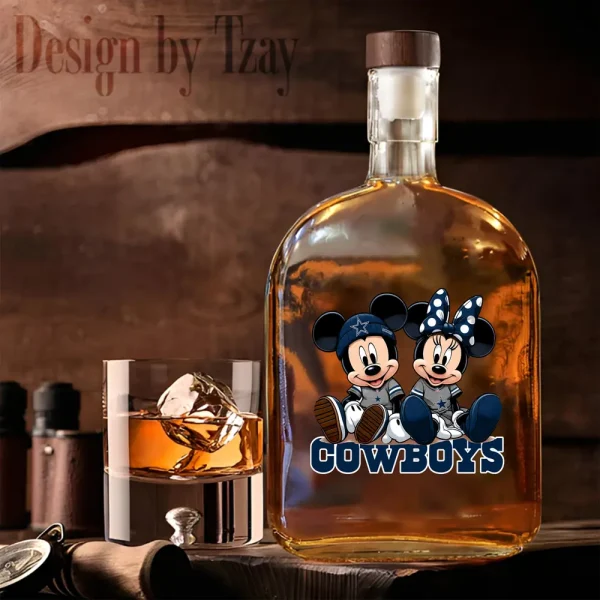 Dallas Cowboys NFL Personalized Whiskey Bottle New 2025 SPTWHBL041 - Image 3